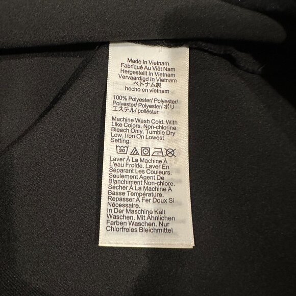 J.Crew Winter Garden Top – Black – Size M – Ruffle Sleeve - Picture 4 of 4